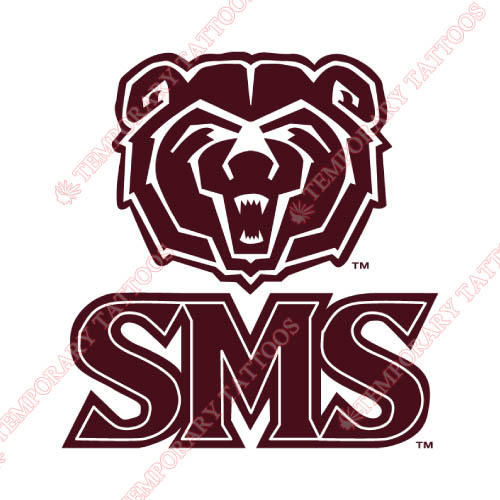 Southwest Missouri State Bears Customize Temporary Tattoos Stickers NO.6316